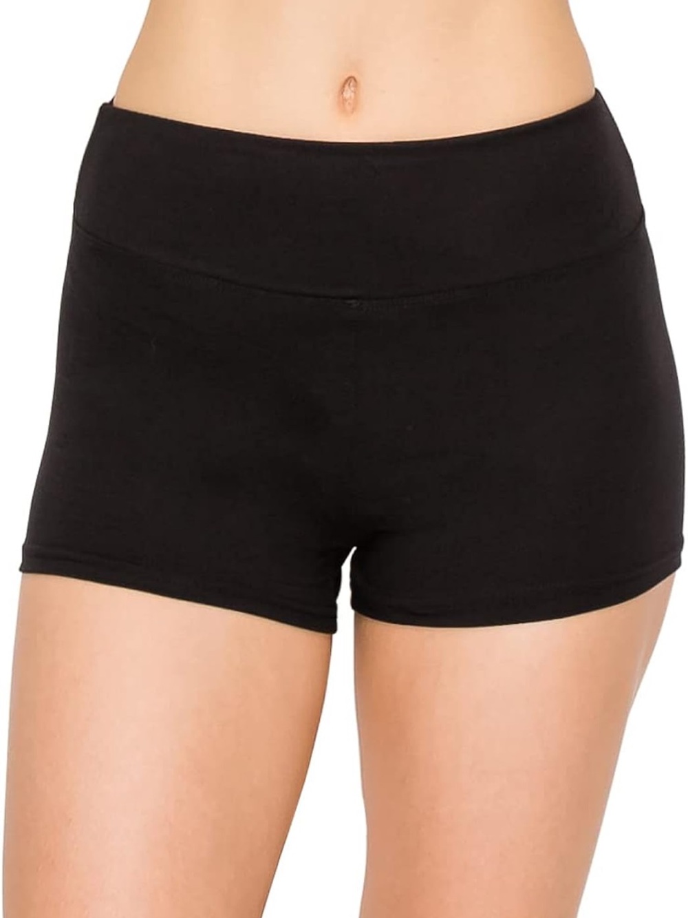 Always Black Yoga Workout Women's Stretch Shorts, 4 pairs available, size S